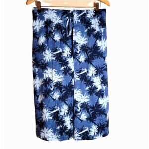 Island Outfitters Board Shorts Men's Size 2X Swim Trunks Shorts Blue White Palm